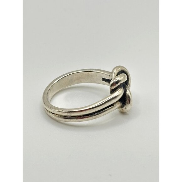 James Avery 925 Sterling Silver Rare Retired Love Knot Ring Size 9 - Picture 3 of 9